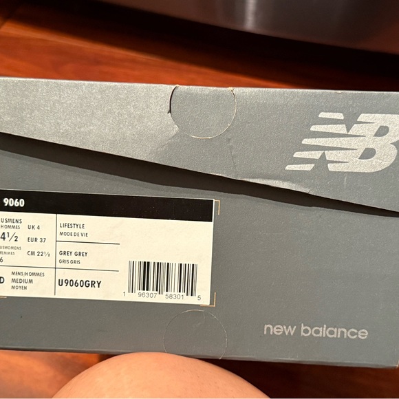 New Balance Kids Shoes - Gray and White - Picture 5 of 5